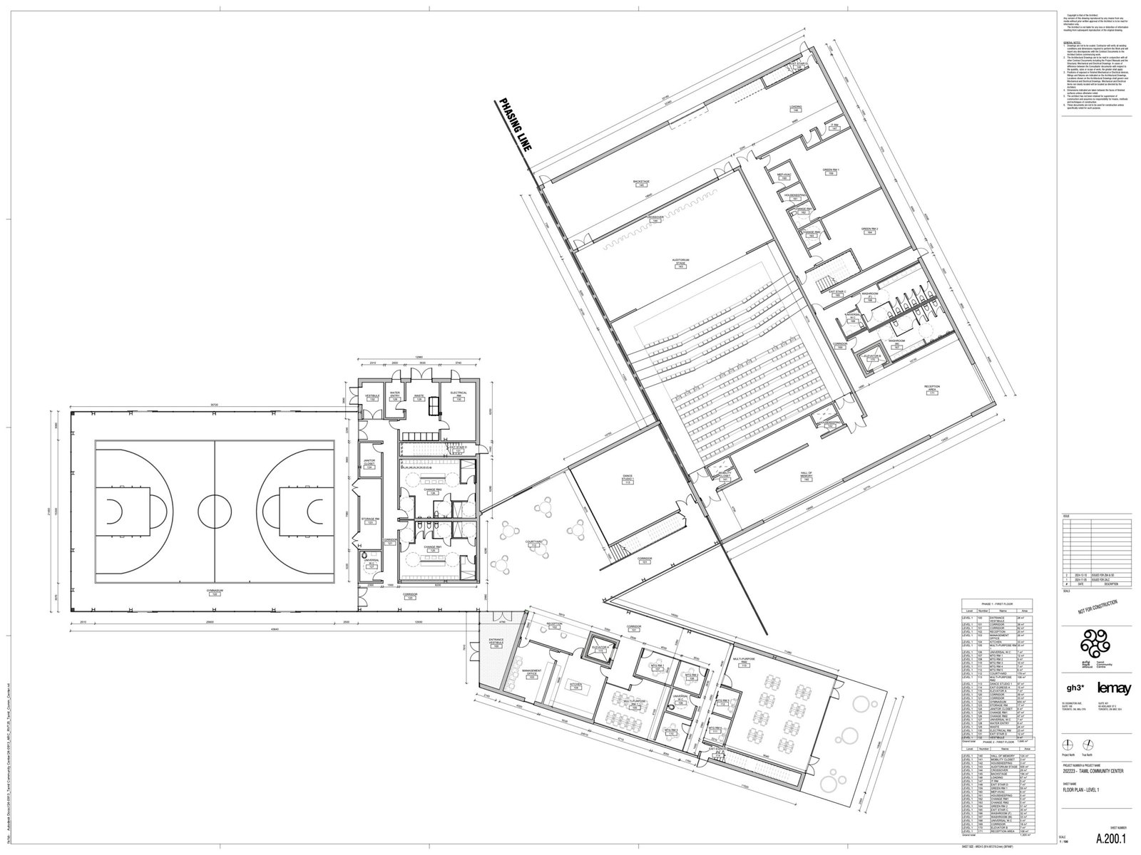 Proposed Floor Plan - First Floor (subject to fundraising achievement).
